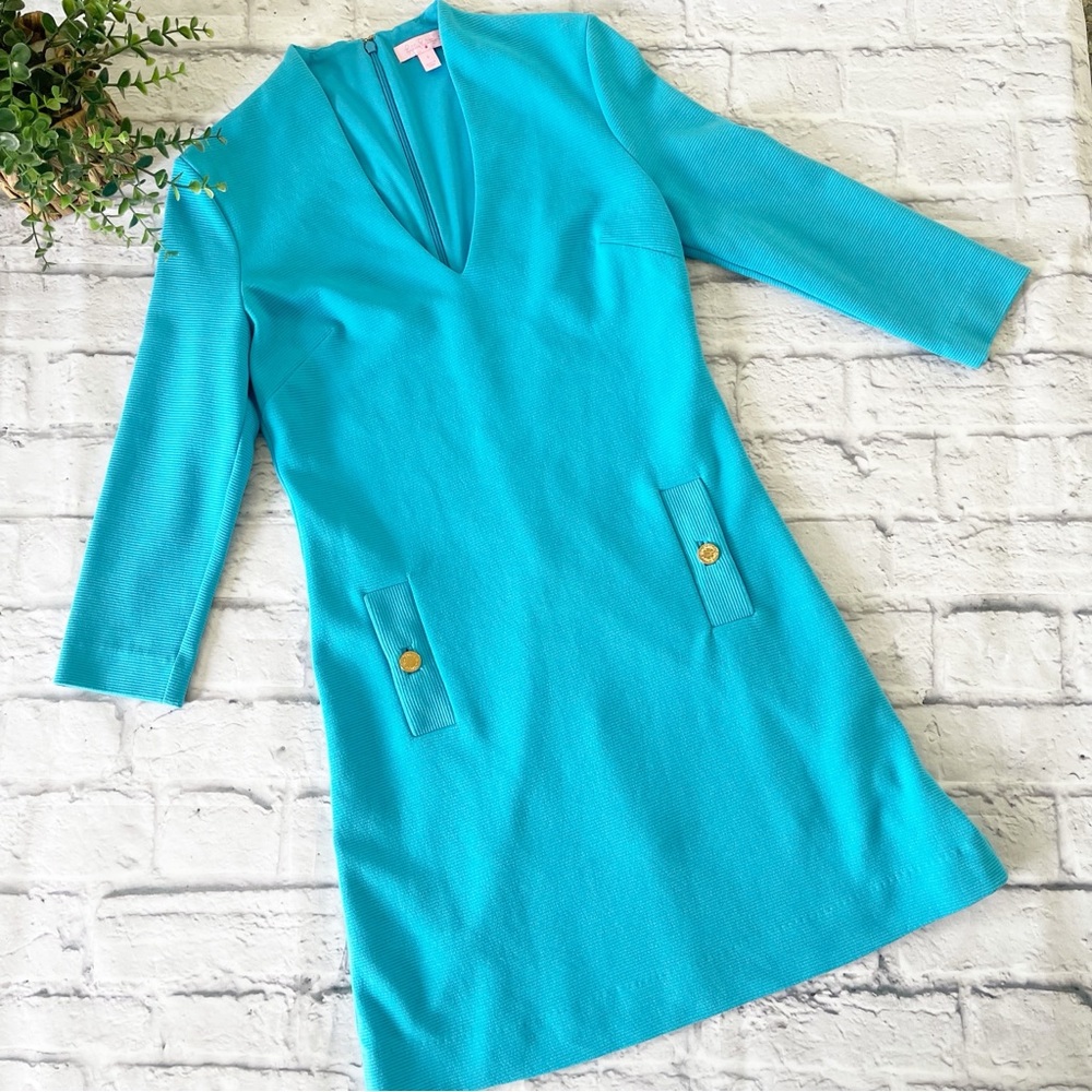 Lilly Pulitzer Charlena shift dress in Ariel Blue size S small